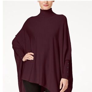 Turtleneck poncho